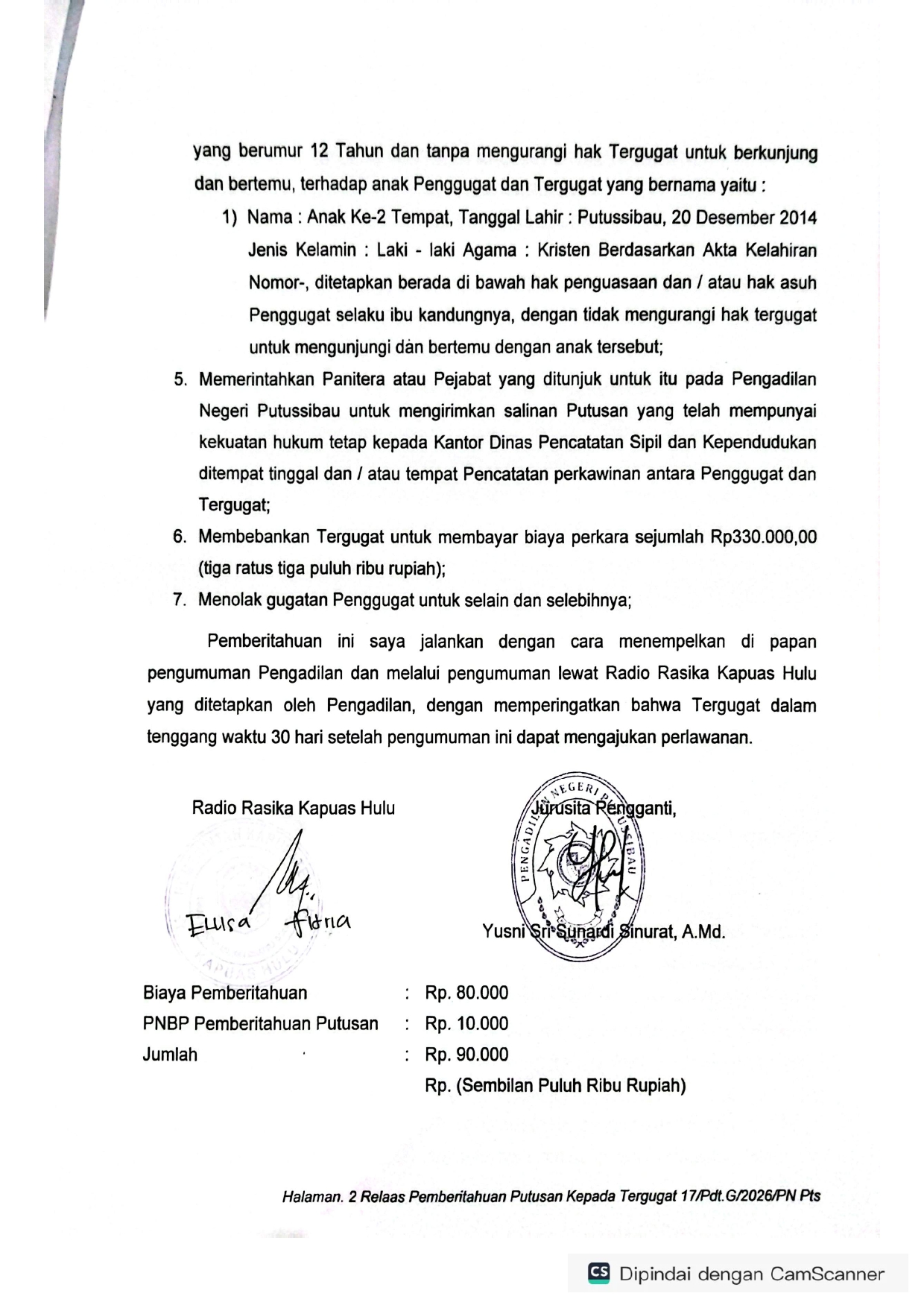 PBT PUTUSAN T UMUM WELHELMUS page 0002