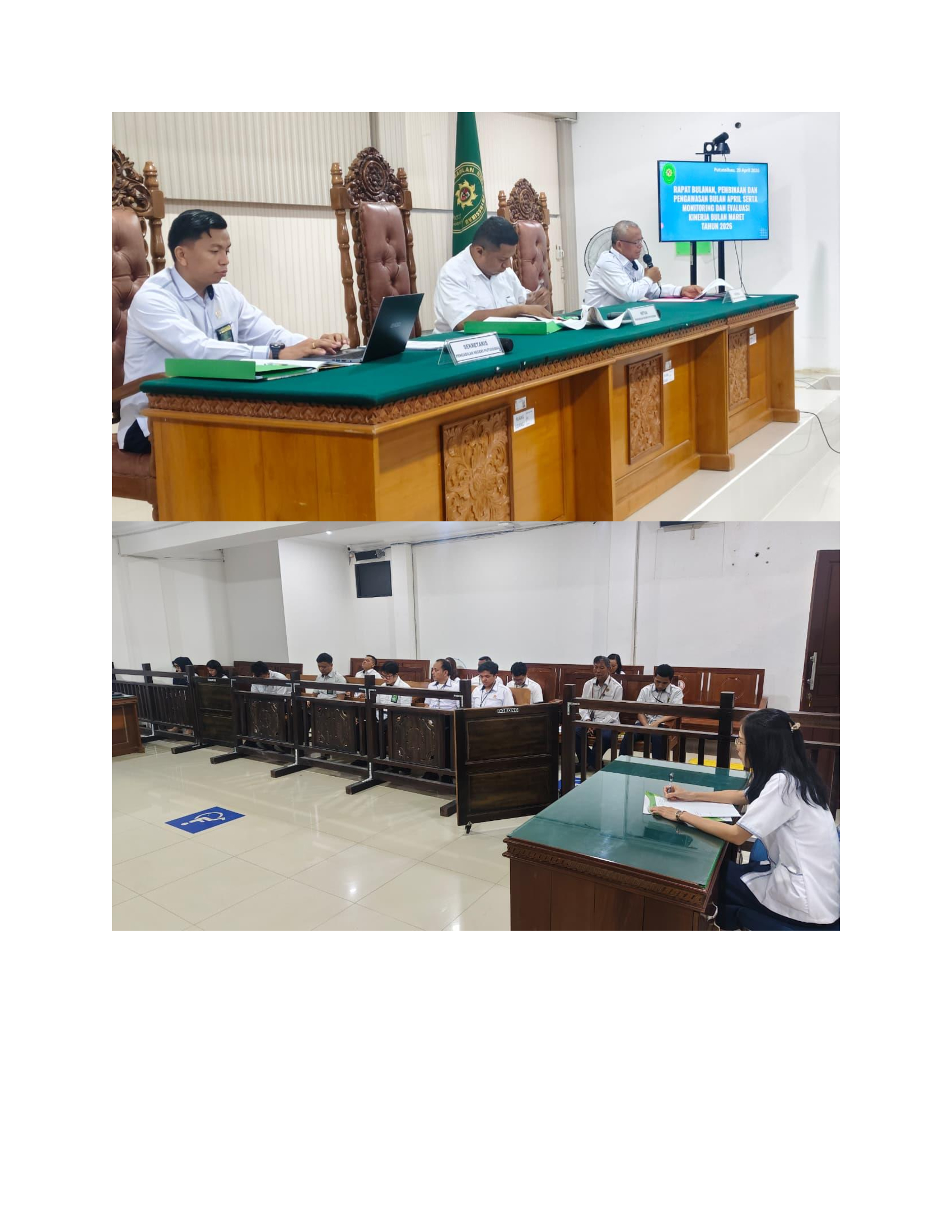 foto rapat bulanan maret