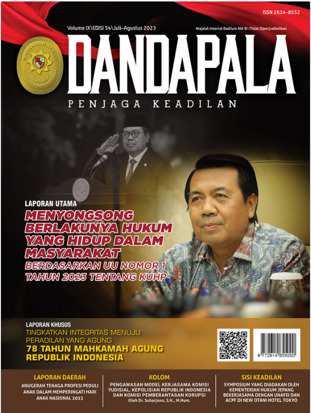 Screenshot 2024 03 01 at 13 06 26 Direktorat Jenderal Badan Peradilan Umum Majalah DANDAPALA Volume IX Edisi 54 Juli Agustus 2023