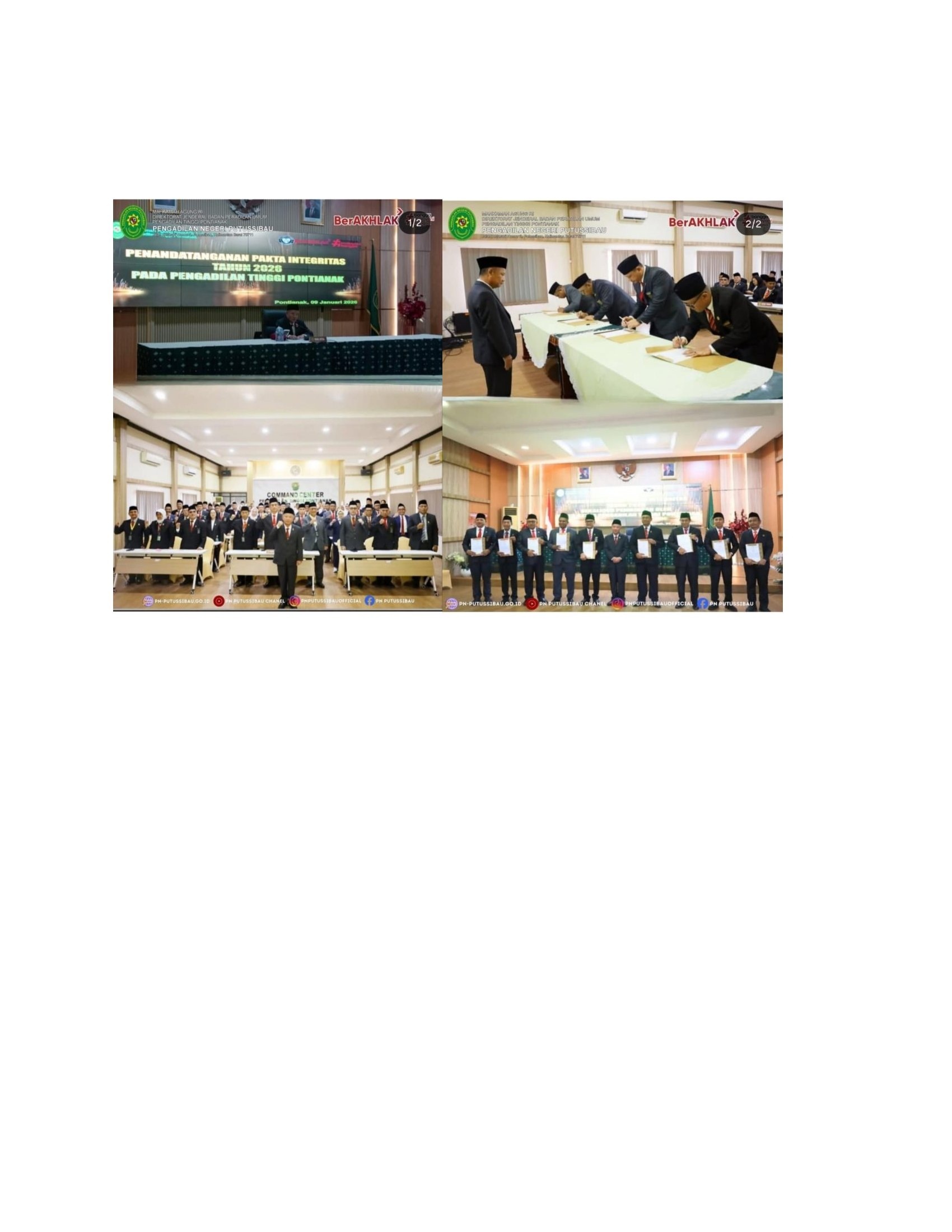 pembacaan Pakta Integritas PT 00001